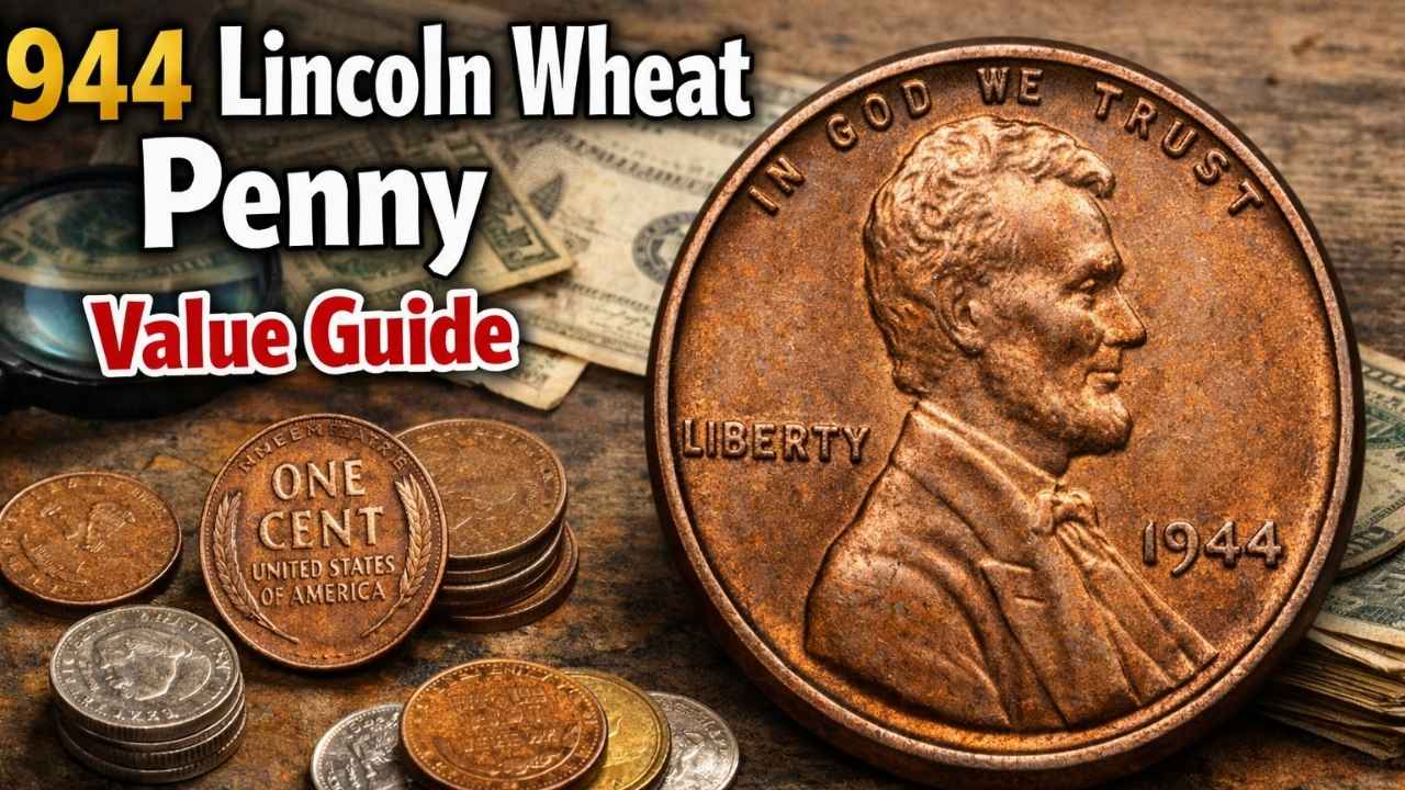 1944 Lincoln Wheat Penny Value Guide 2026: History, Key Facts & Collectors’ Trends USA